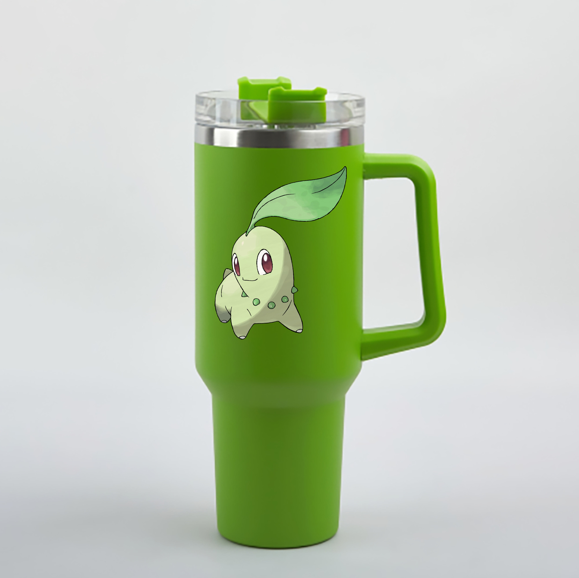 （画像用） ポケットモンスター Pokémon 1200mL車用タンブラー - クリスタルステッカー（プラスチックストロー付き）
